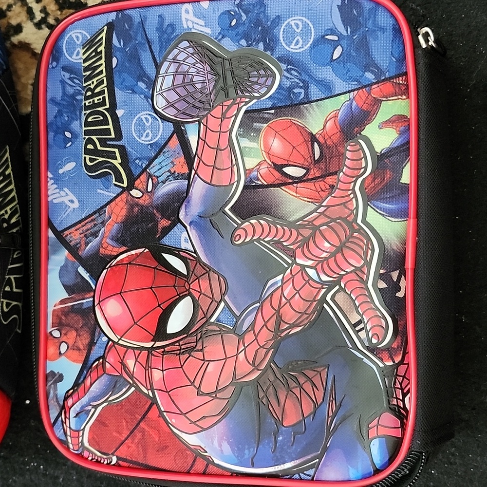 Spider-Man Backpack & Lunchbox Set;Black/Red/Blue - Picture 3 of 12